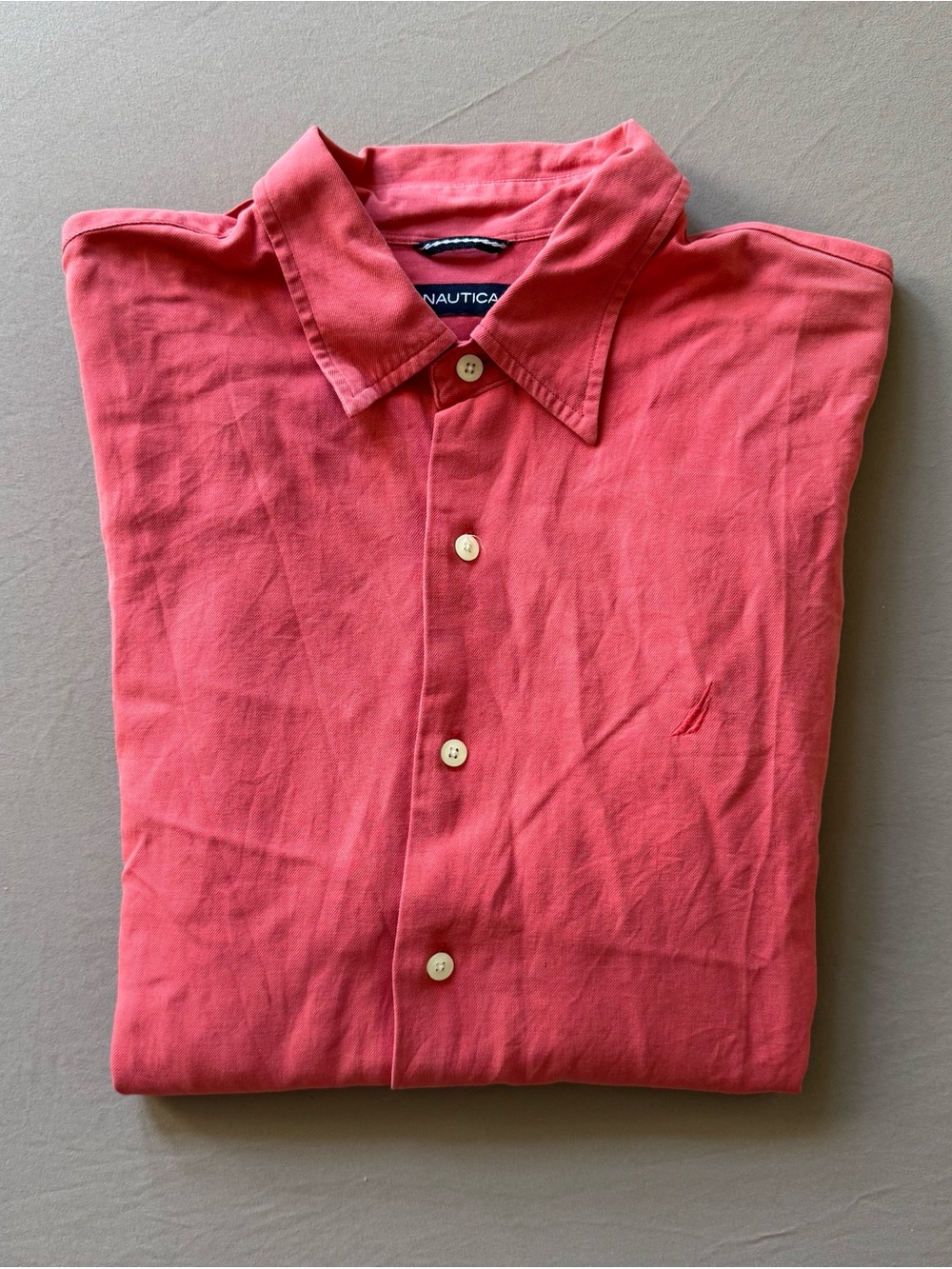 Vintage Nautica Silk Button Up Shirt